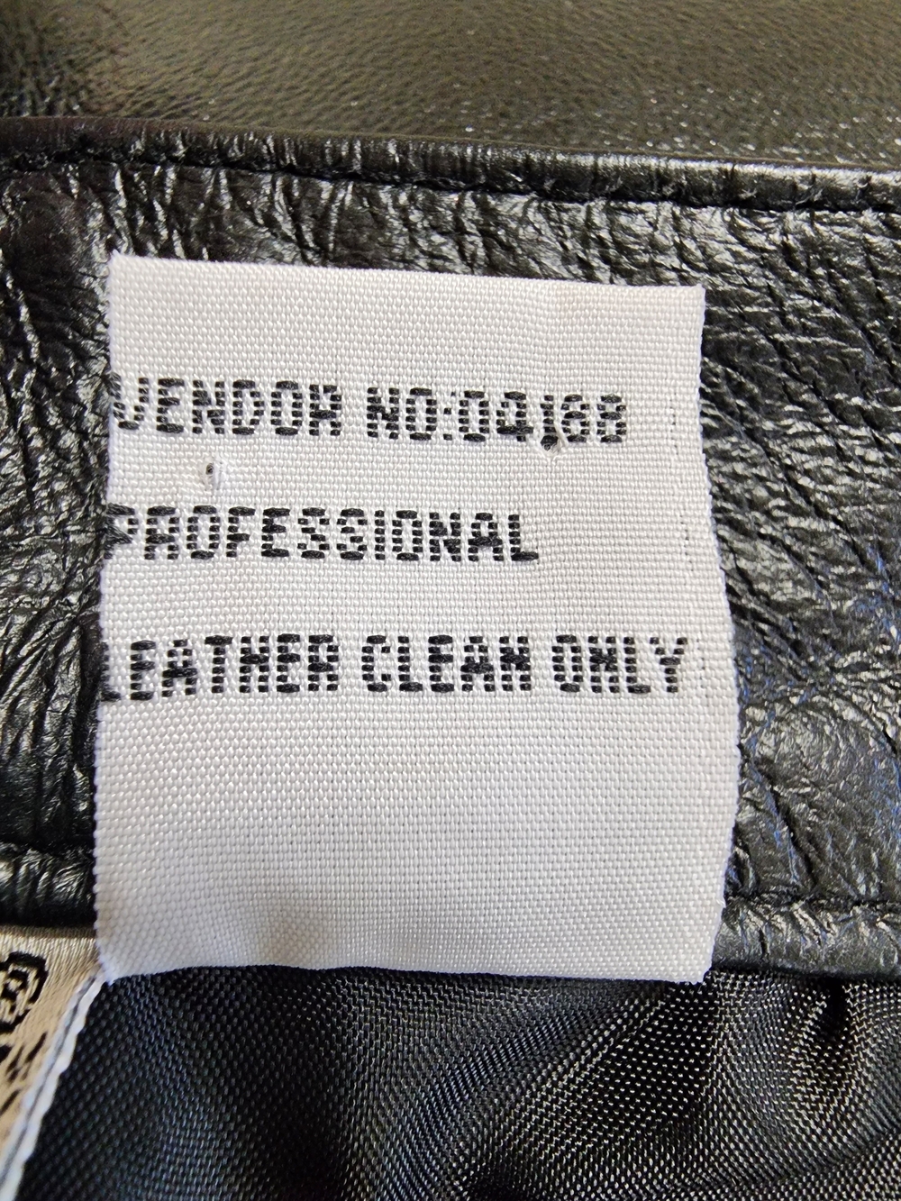 Newport News Jeanology Vintage Y2K Leather Pants Black 2P E6278 - Picture 13 of 13